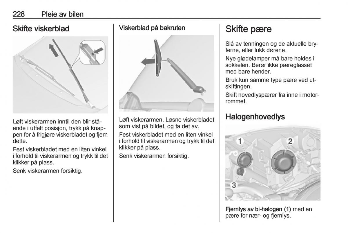 manual  Opel Zafira C Tourer bruksanvisningen / page 230