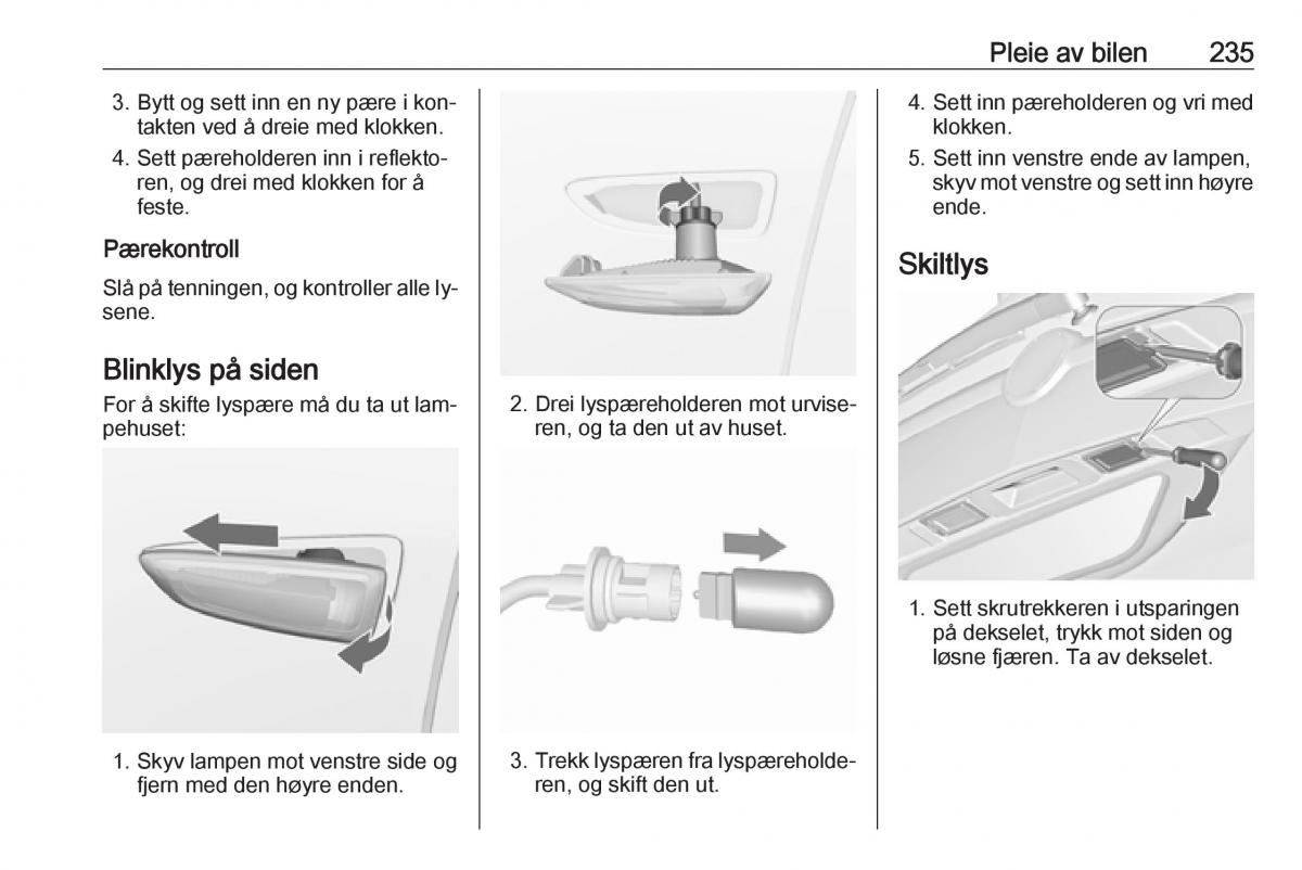 manual  Opel Zafira C Tourer bruksanvisningen / page 237