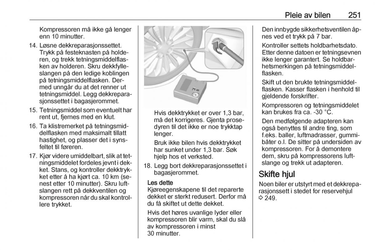 manual  Opel Zafira C Tourer bruksanvisningen / page 253