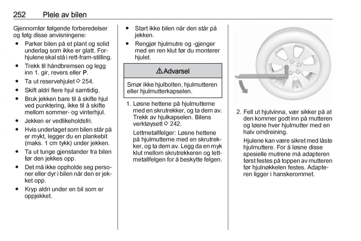 manual  Opel Zafira C Tourer bruksanvisningen / page 254