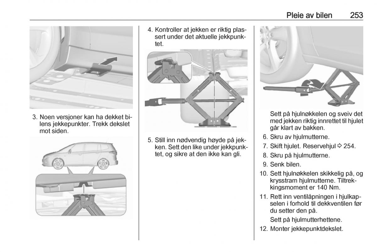 manual  Opel Zafira C Tourer bruksanvisningen / page 255