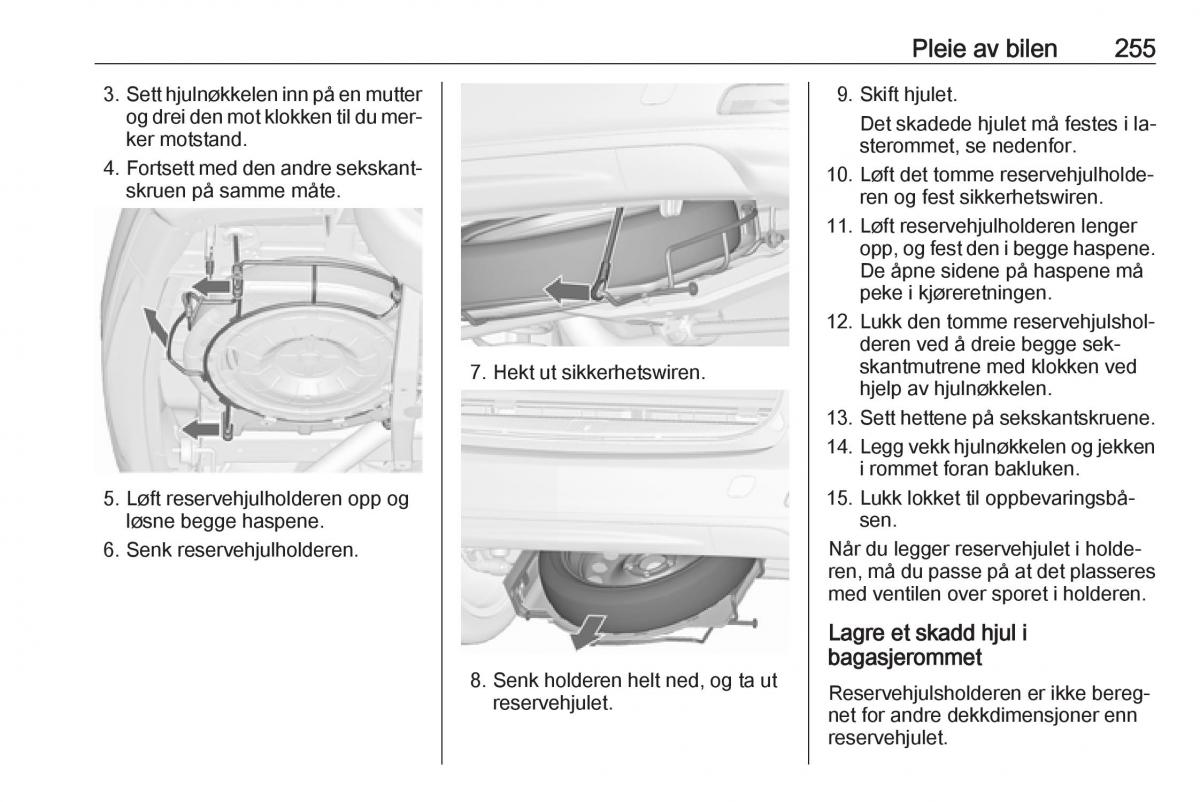 manual  Opel Zafira C Tourer bruksanvisningen / page 257