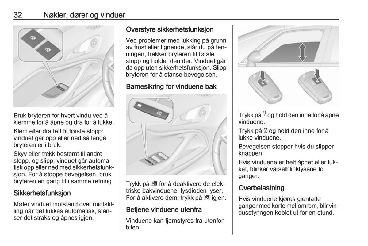 manual  Opel Zafira C Tourer bruksanvisningen / page 34