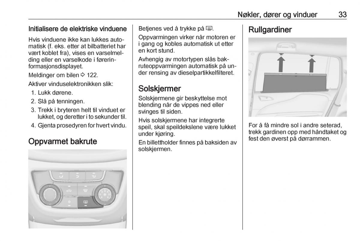 manual  Opel Zafira C Tourer bruksanvisningen / page 35