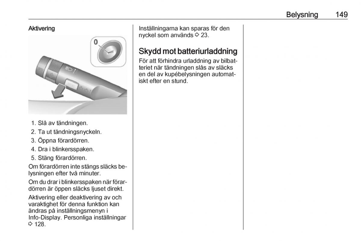 Opel Zafira C Tourer instruktionsbok / page 151