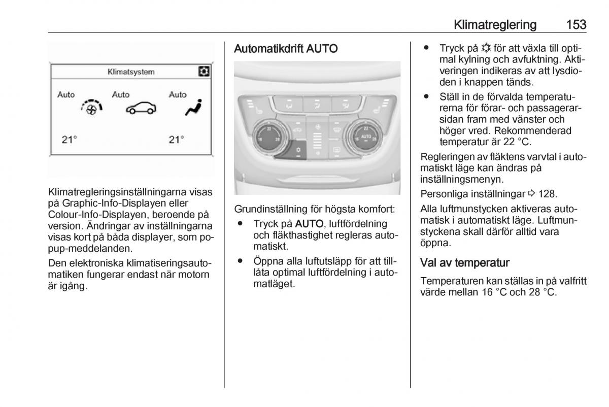 Opel Zafira C Tourer instruktionsbok / page 155