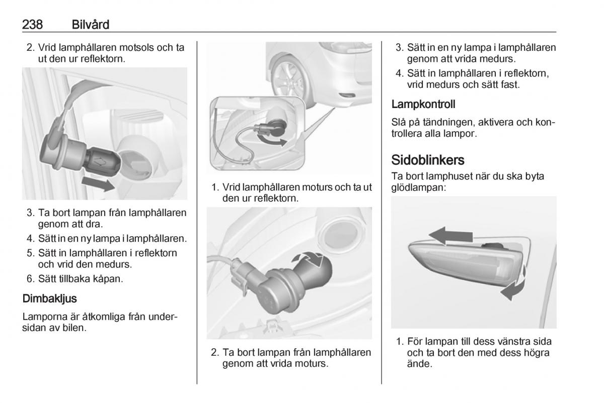 Opel Zafira C Tourer instruktionsbok / page 240