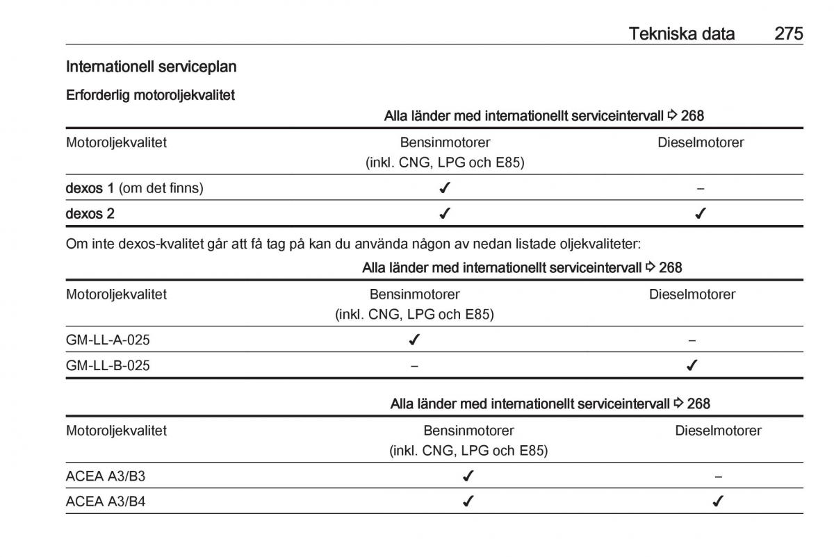 Opel Zafira C Tourer instruktionsbok / page 277