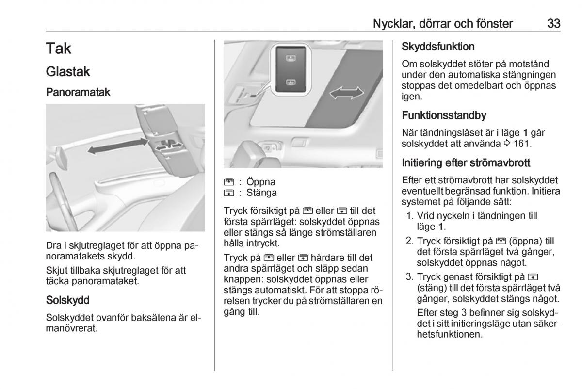 Opel Zafira C Tourer instruktionsbok / page 35