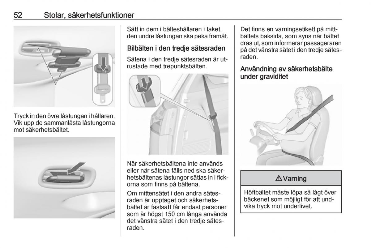 Opel Zafira C Tourer instruktionsbok / page 54