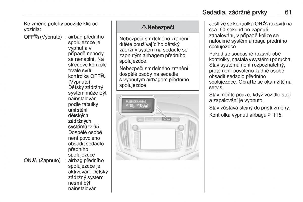 Opel Zafira C FL navod k obsludze / page 63