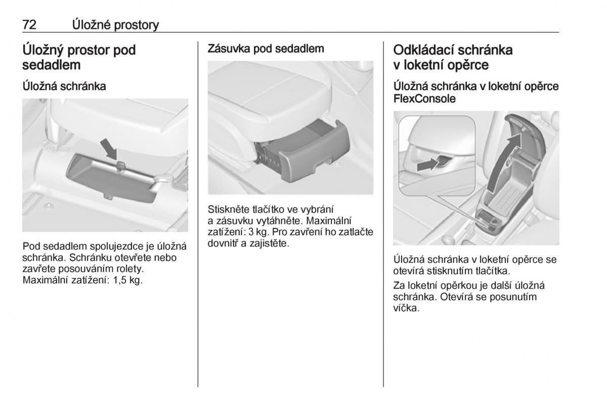 Opel Zafira C FL navod k obsludze / page 74