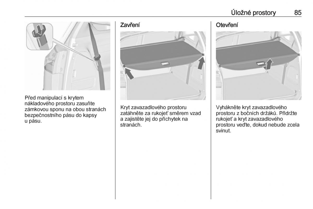 Opel Zafira C FL navod k obsludze / page 87