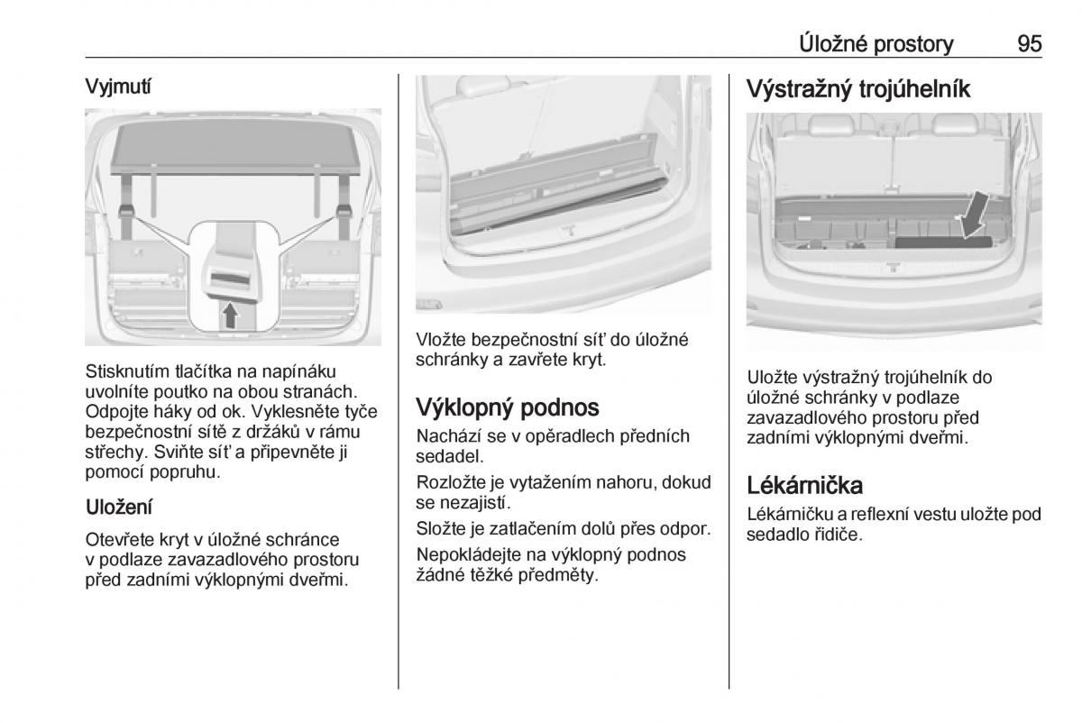 Opel Zafira C FL navod k obsludze / page 97