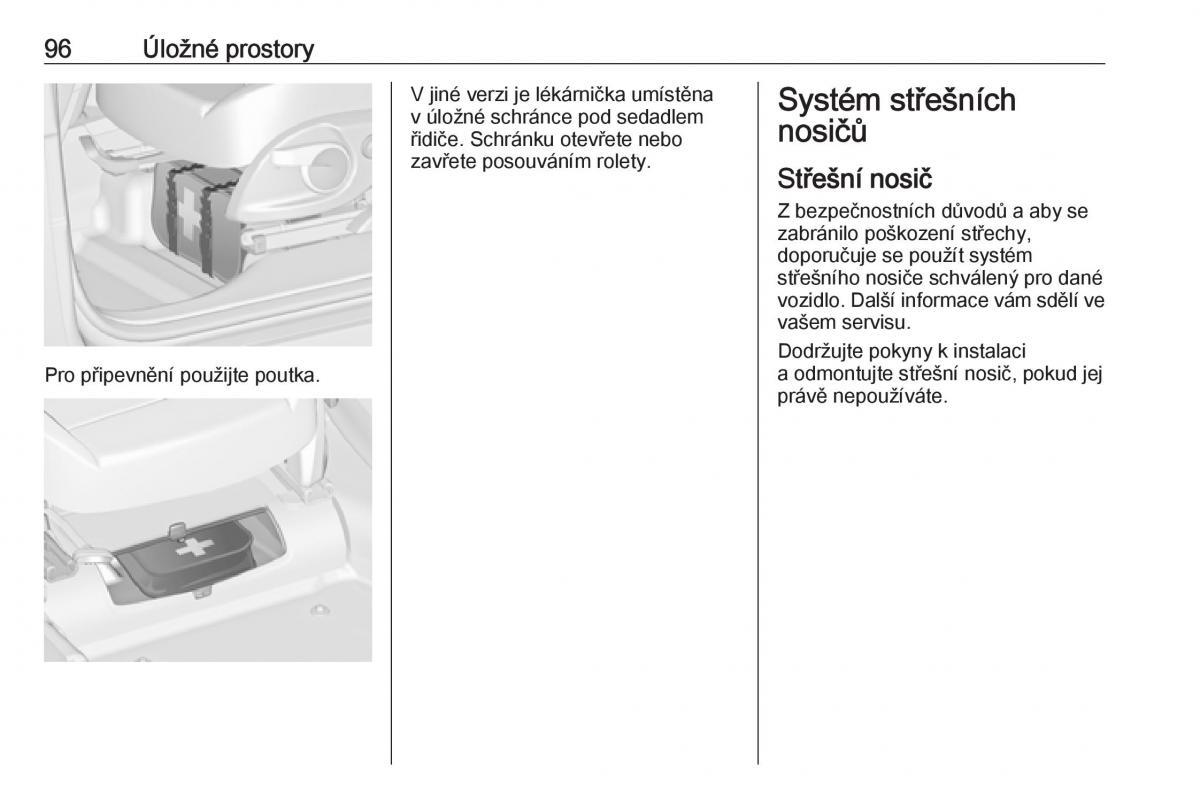 Opel Zafira C FL navod k obsludze / page 98