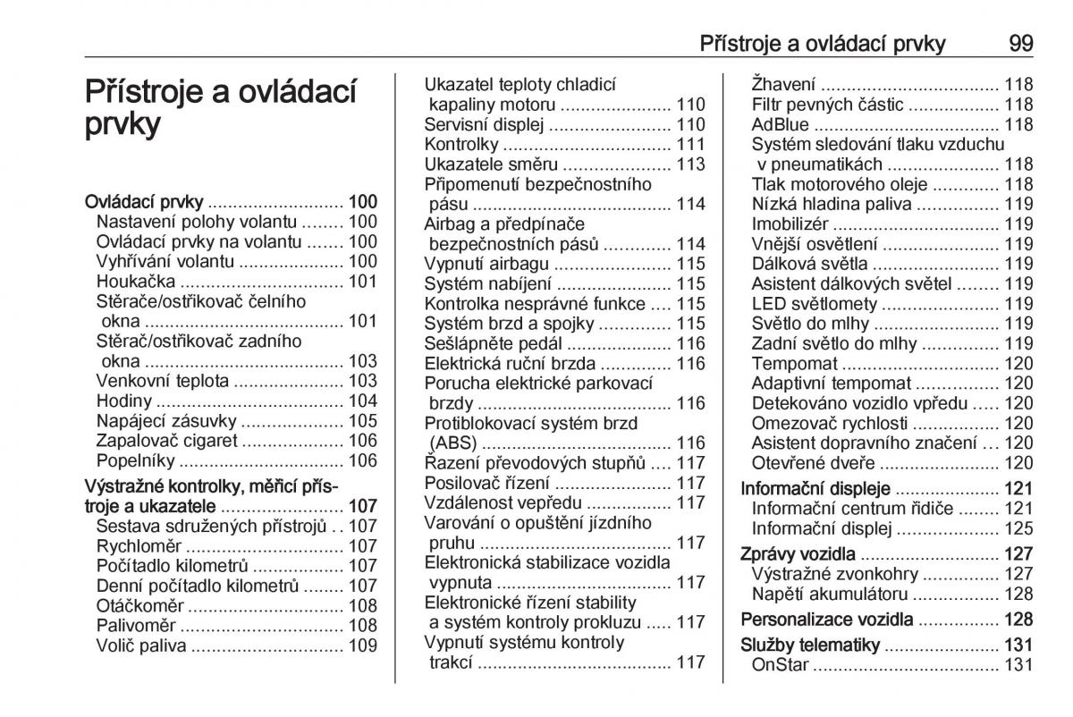 Opel Zafira C FL navod k obsludze / page 101