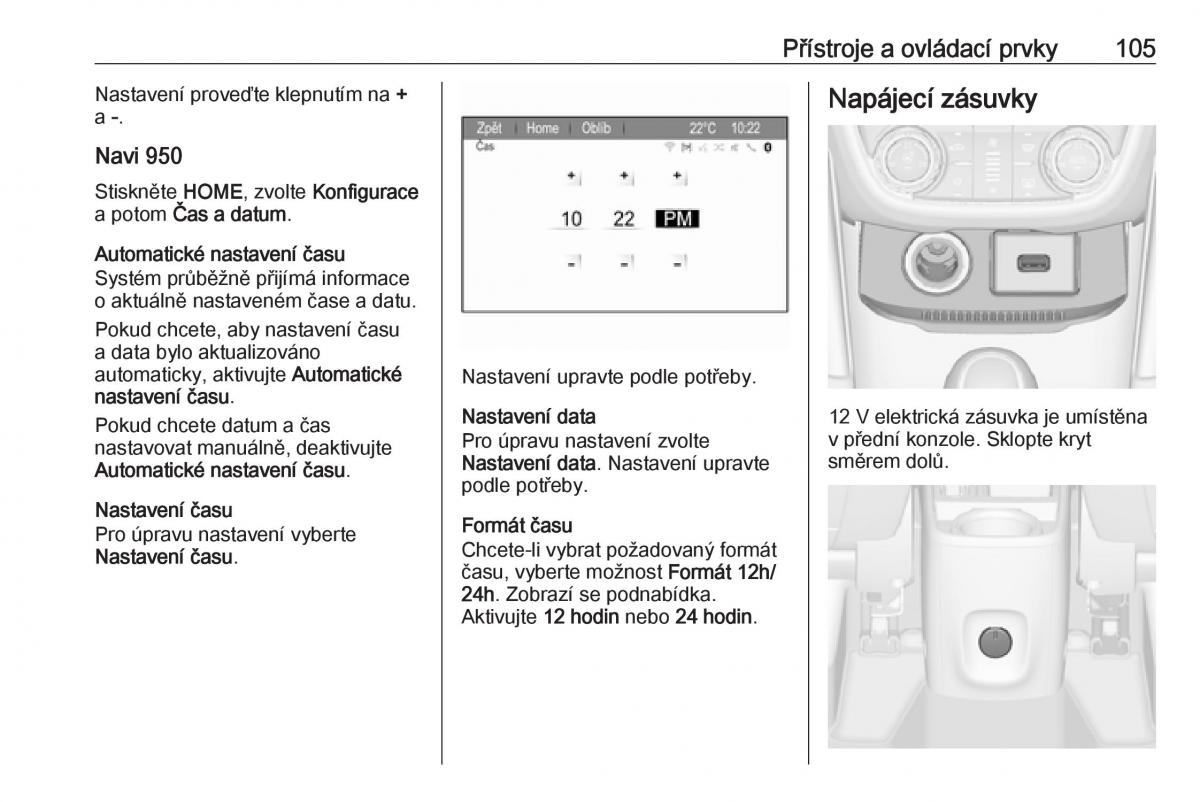 Opel Zafira C FL navod k obsludze / page 107