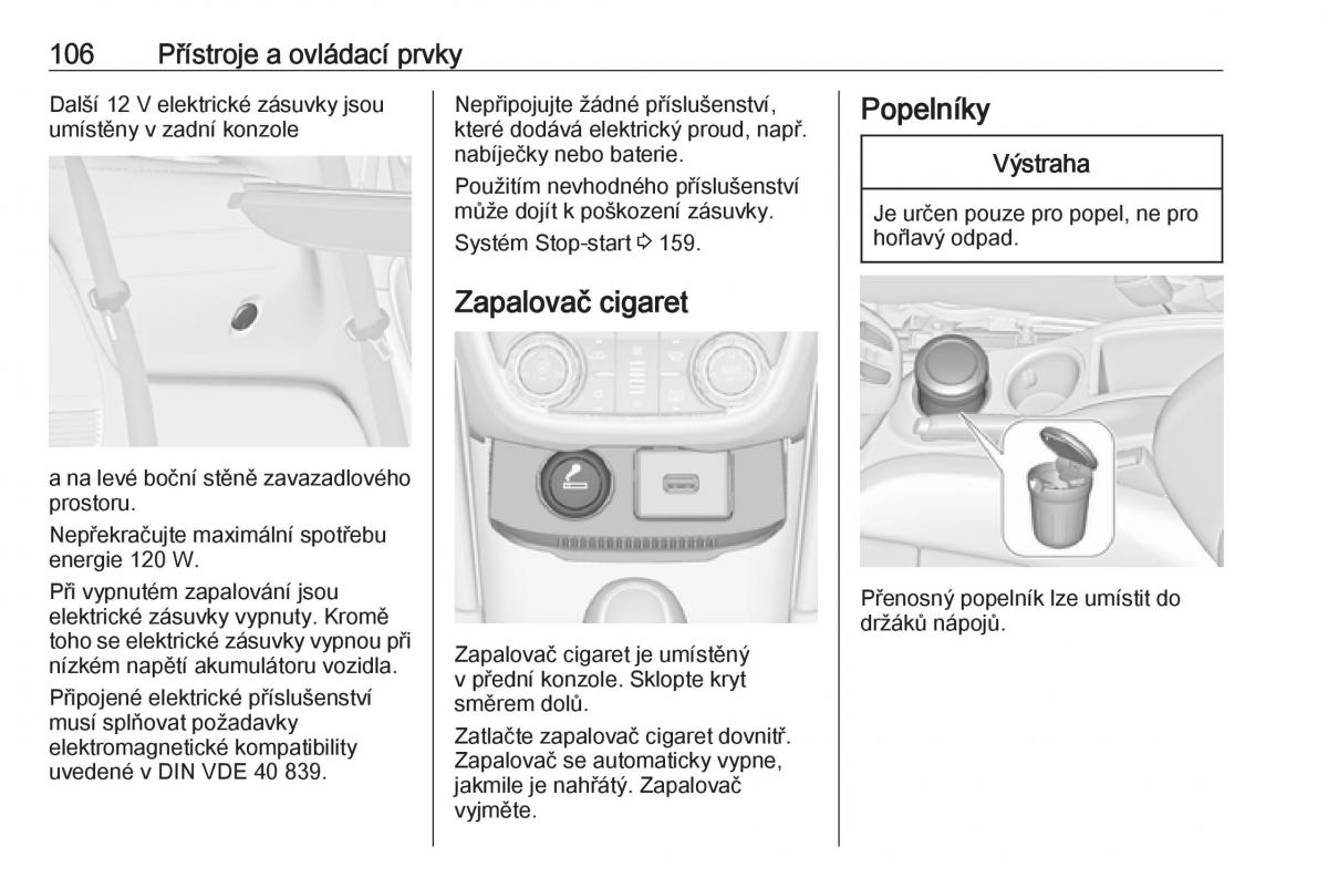 Opel Zafira C FL navod k obsludze / page 108