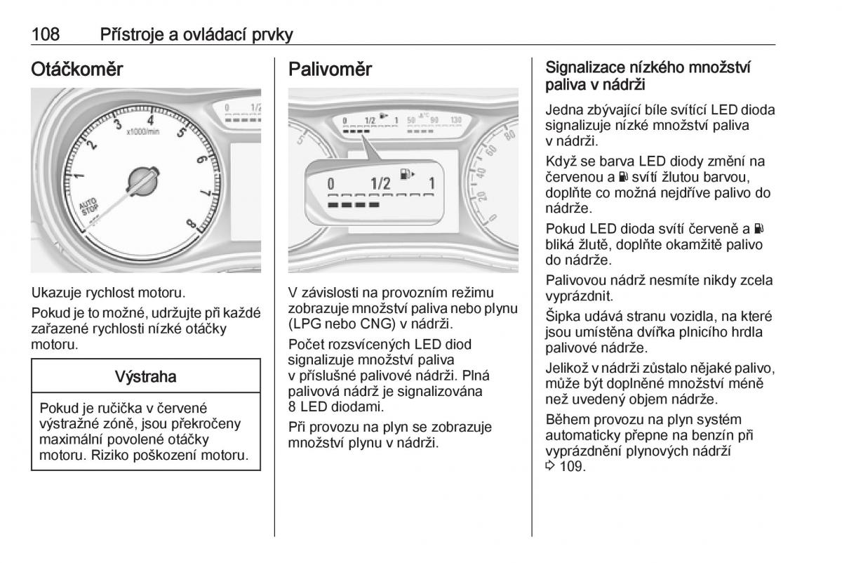 Opel Zafira C FL navod k obsludze / page 110