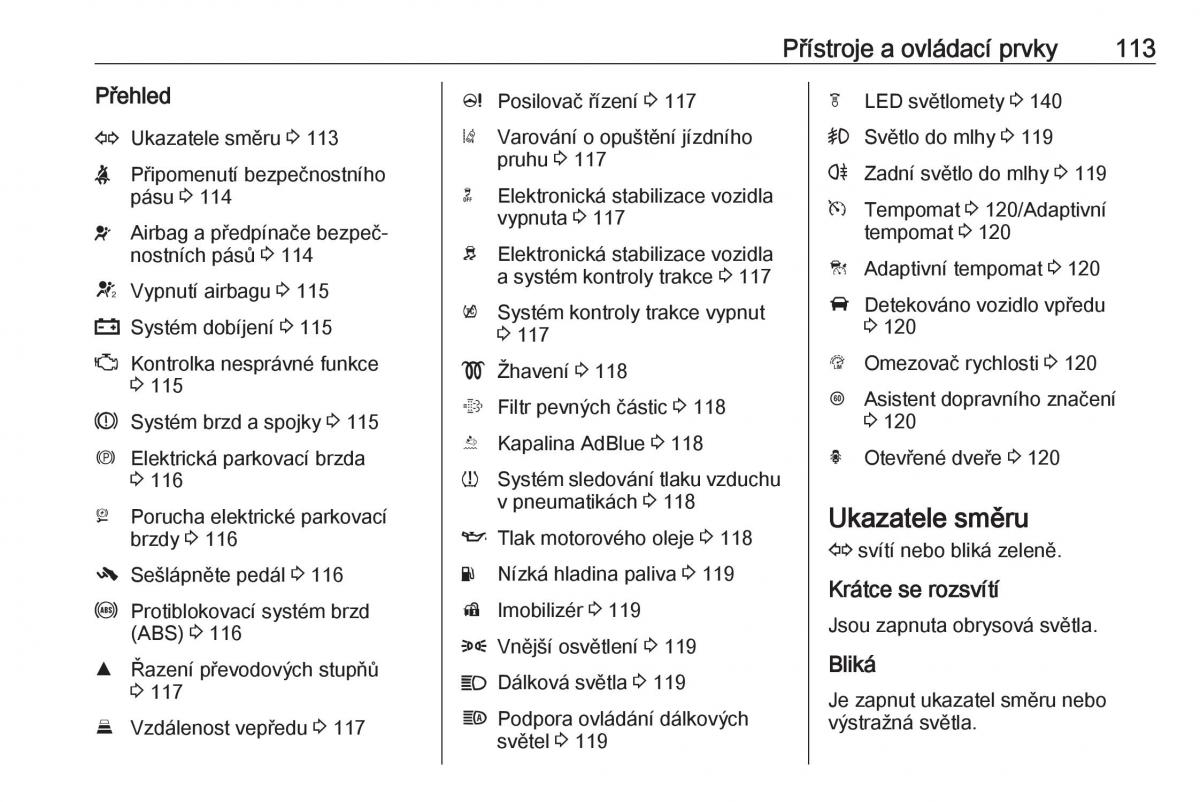 Opel Zafira C FL navod k obsludze / page 115