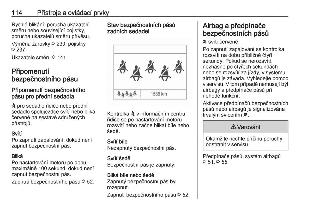 Opel Zafira C FL navod k obsludze / page 116