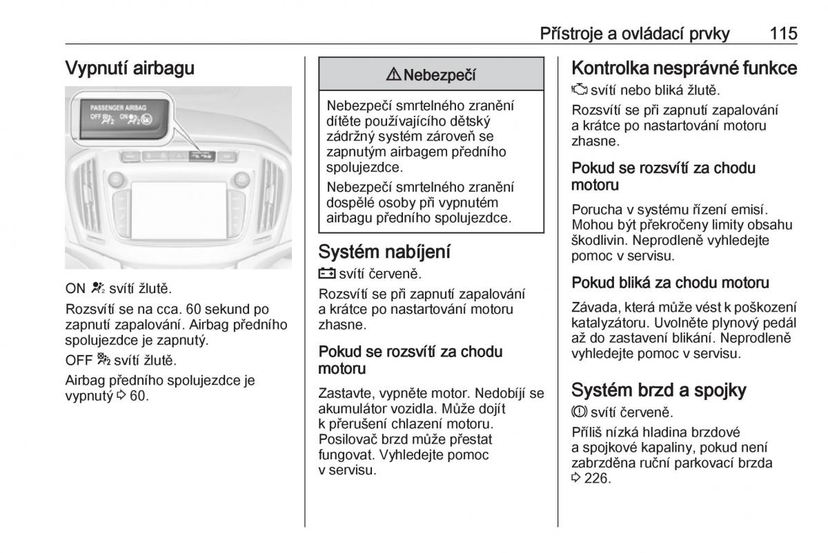 Opel Zafira C FL navod k obsludze / page 117