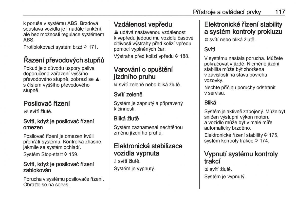 Opel Zafira C FL navod k obsludze / page 119