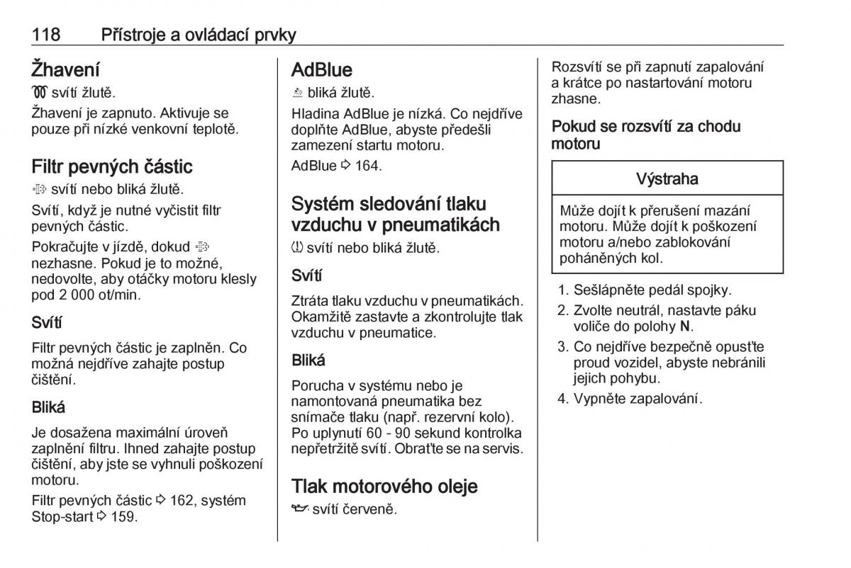 Opel Zafira C FL navod k obsludze / page 120