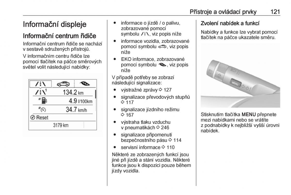 Opel Zafira C FL navod k obsludze / page 123