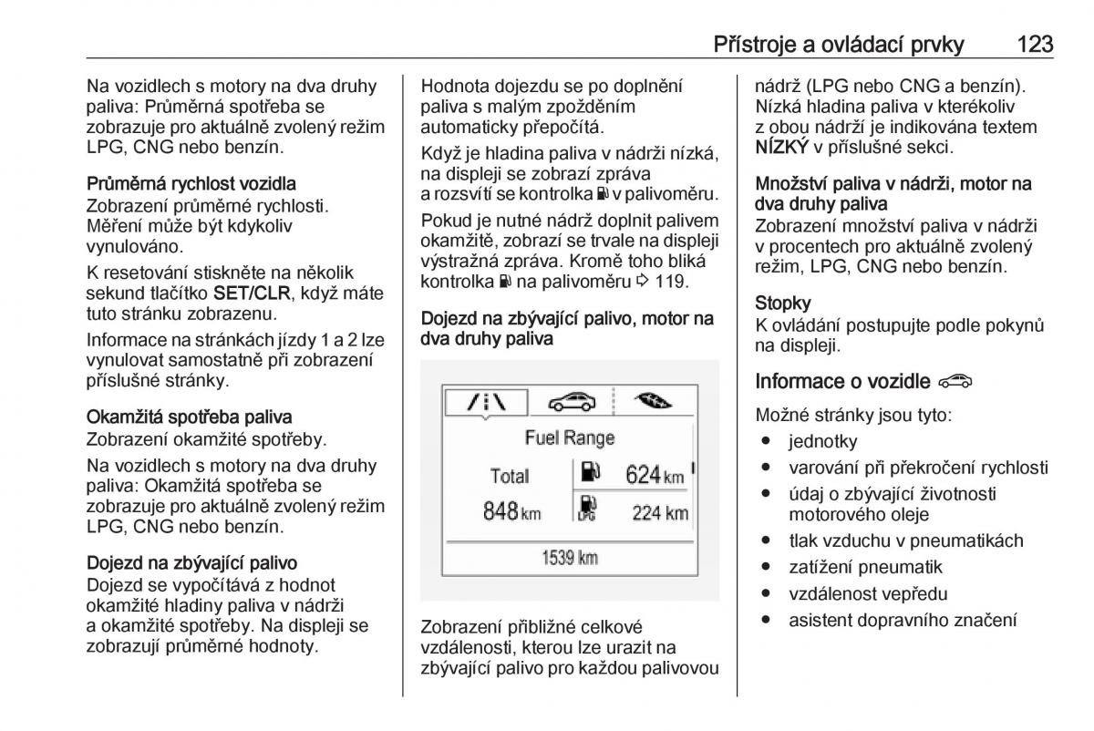 Opel Zafira C FL navod k obsludze / page 125