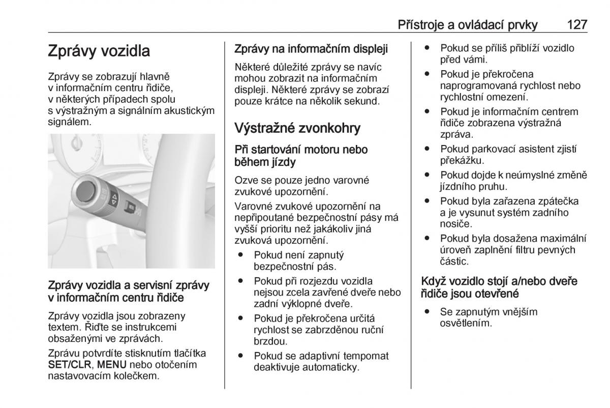 Opel Zafira C FL navod k obsludze / page 129