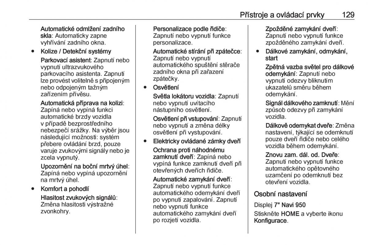 Opel Zafira C FL navod k obsludze / page 131