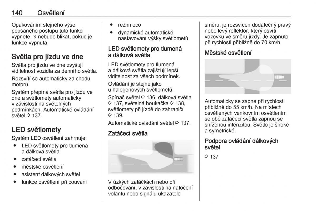 Opel Zafira C FL navod k obsludze / page 142