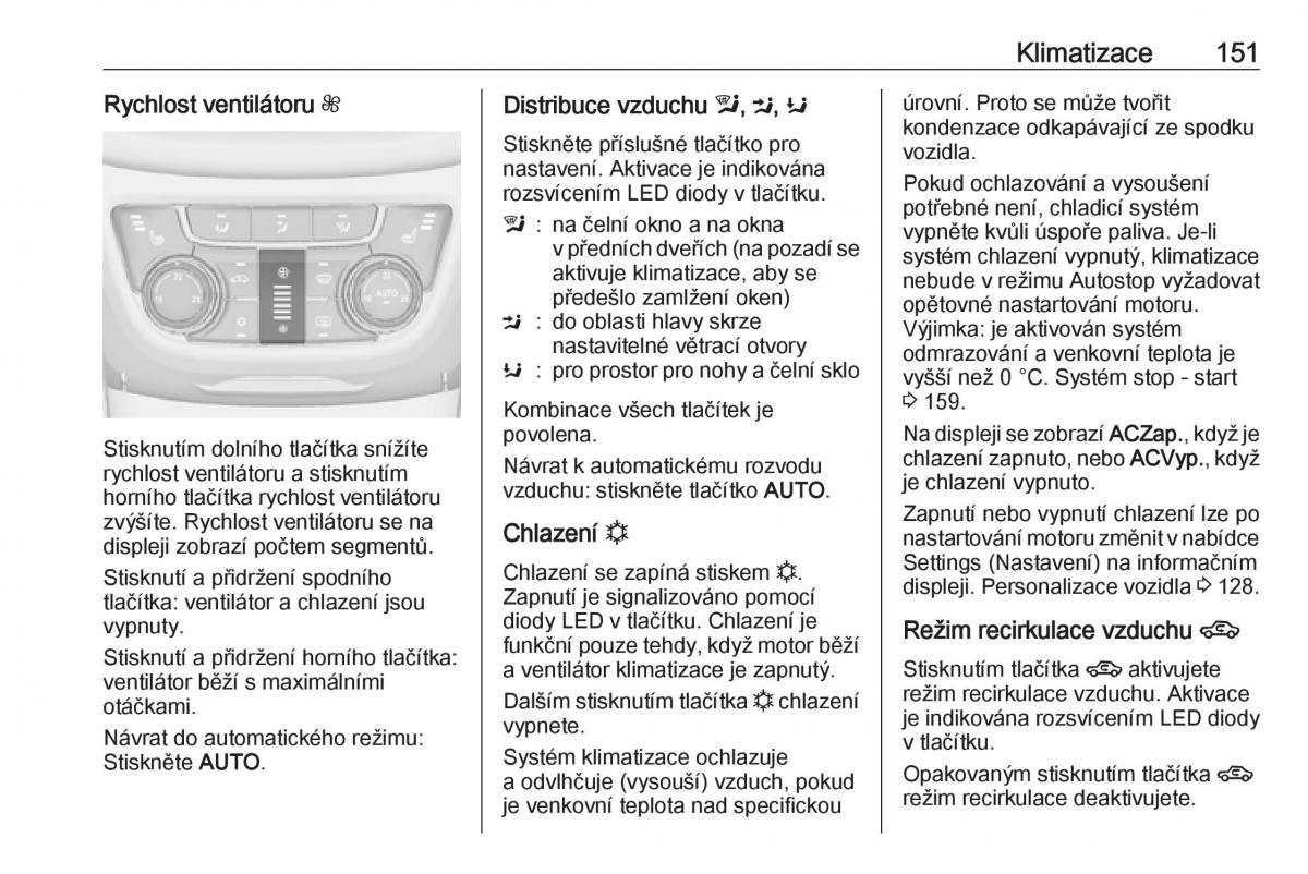 Opel Zafira C FL navod k obsludze / page 153