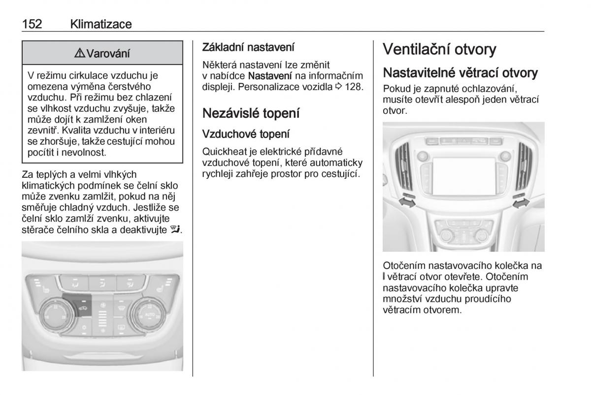 Opel Zafira C FL navod k obsludze / page 154