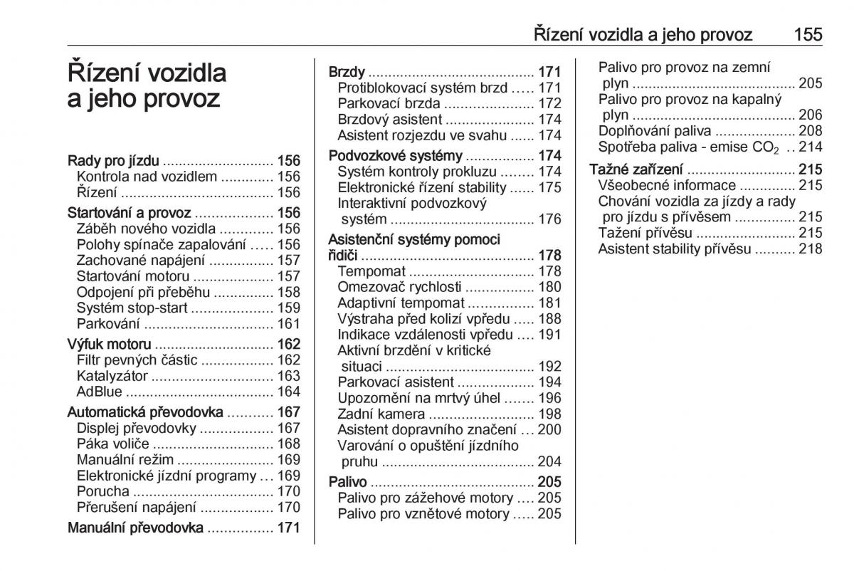 Opel Zafira C FL navod k obsludze / page 157