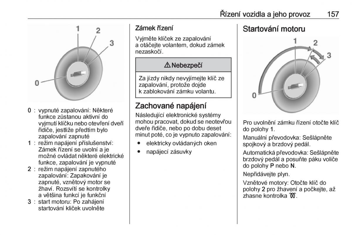 Opel Zafira C FL navod k obsludze / page 159