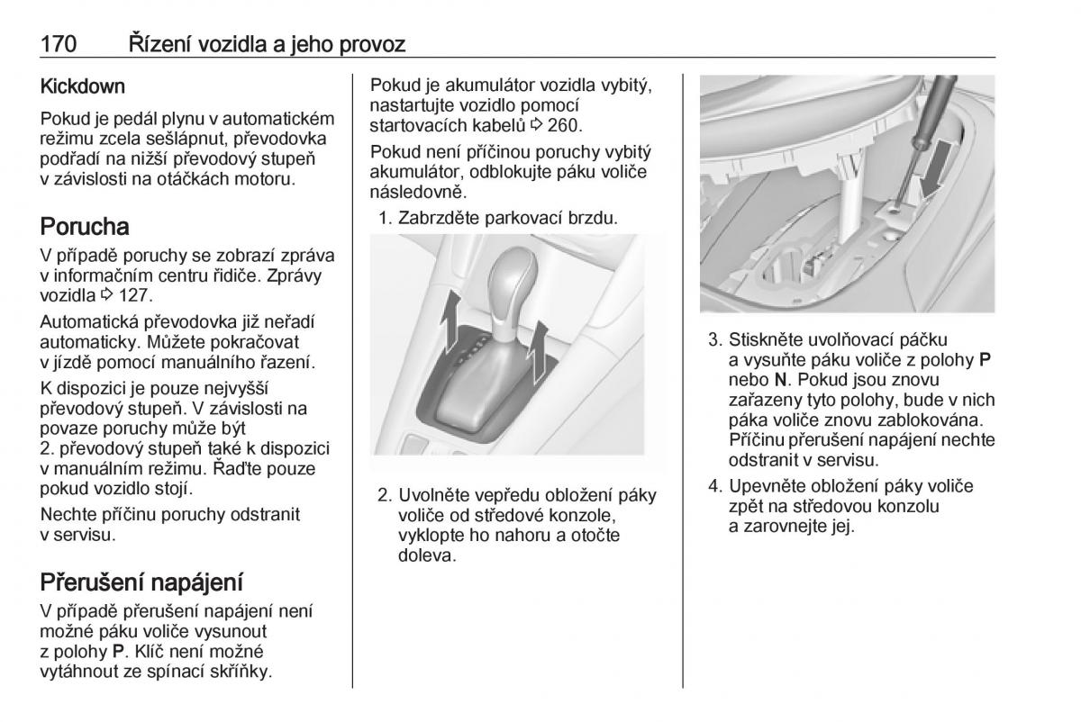 Opel Zafira C FL navod k obsludze / page 172