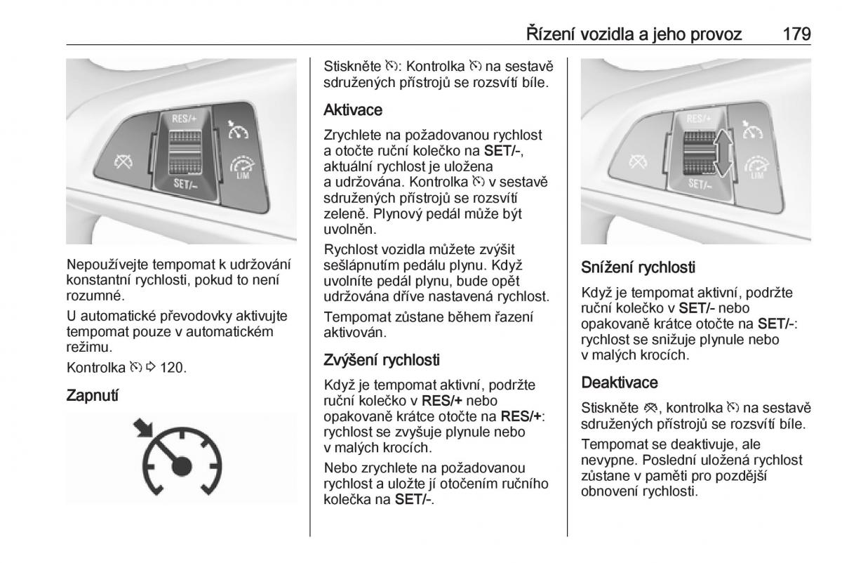 Opel Zafira C FL navod k obsludze / page 181