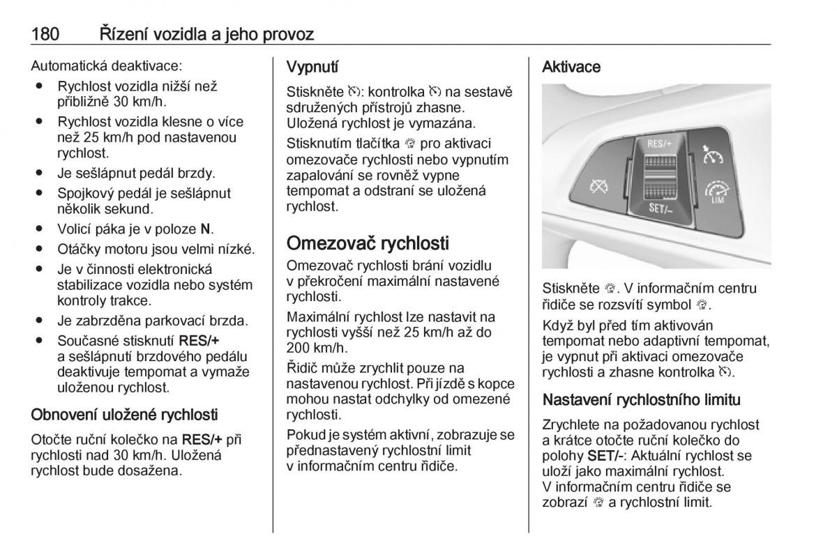 Opel Zafira C FL navod k obsludze / page 182