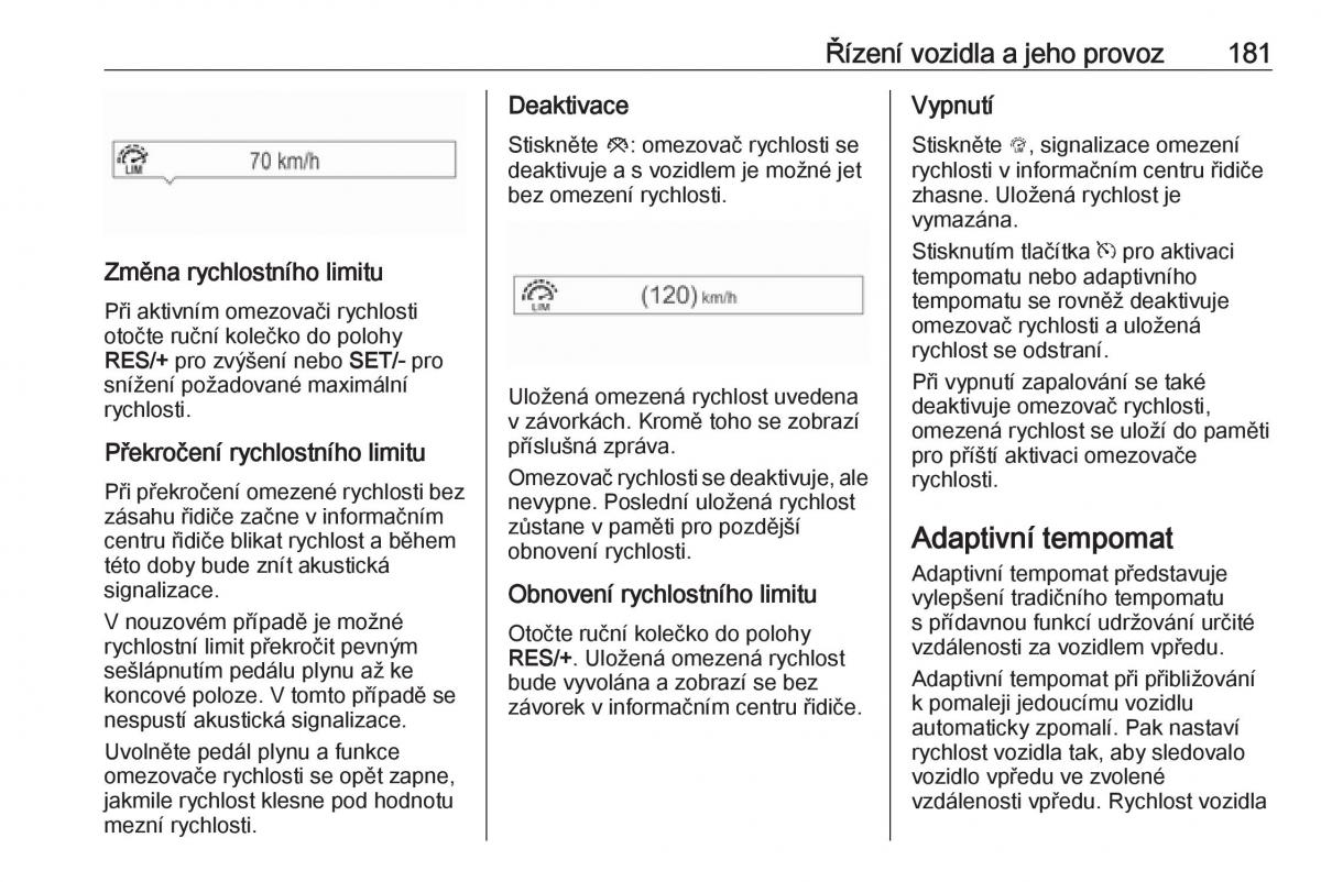 Opel Zafira C FL navod k obsludze / page 183