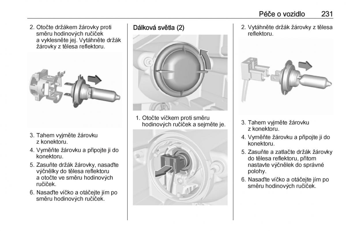 Opel Zafira C FL navod k obsludze / page 233