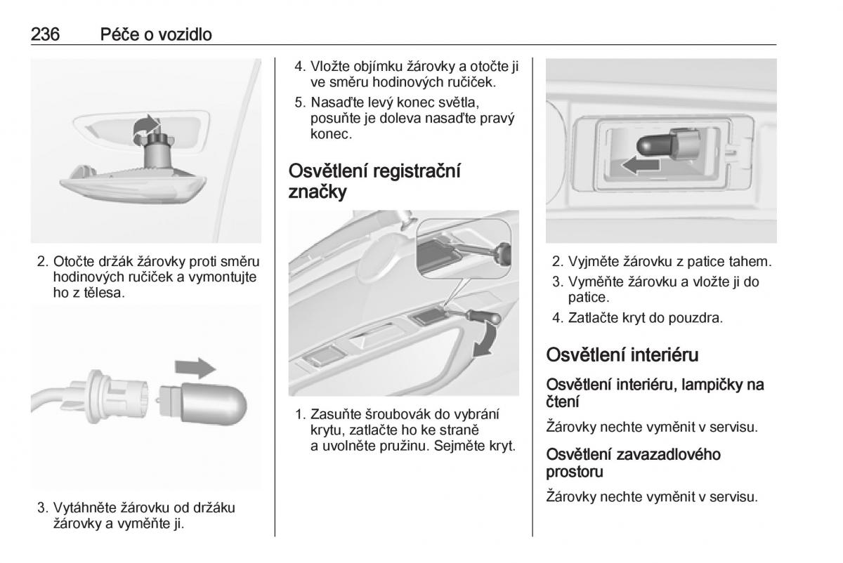 Opel Zafira C FL navod k obsludze / page 238