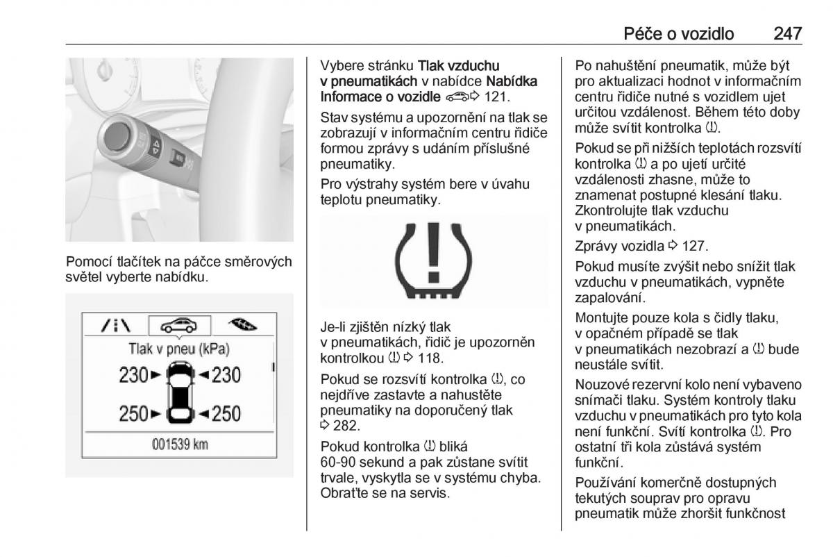 Opel Zafira C FL navod k obsludze / page 249