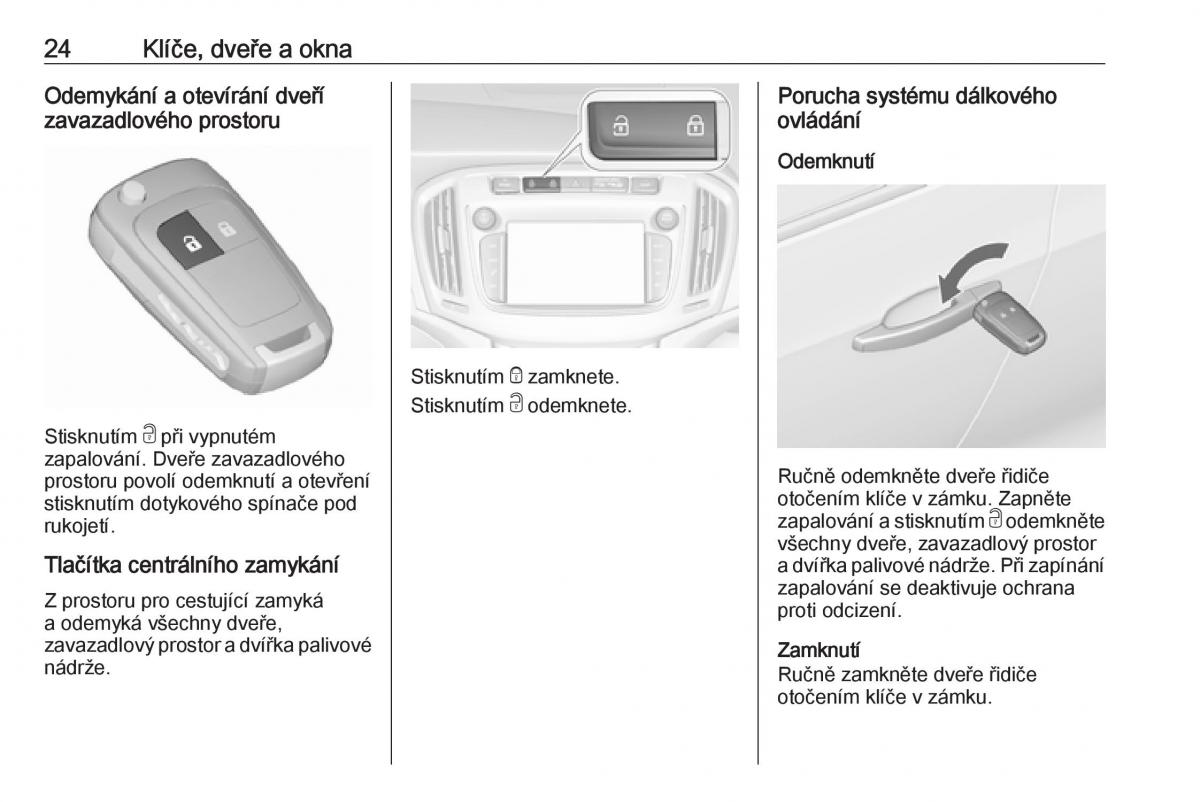 Opel Zafira C FL navod k obsludze / page 26