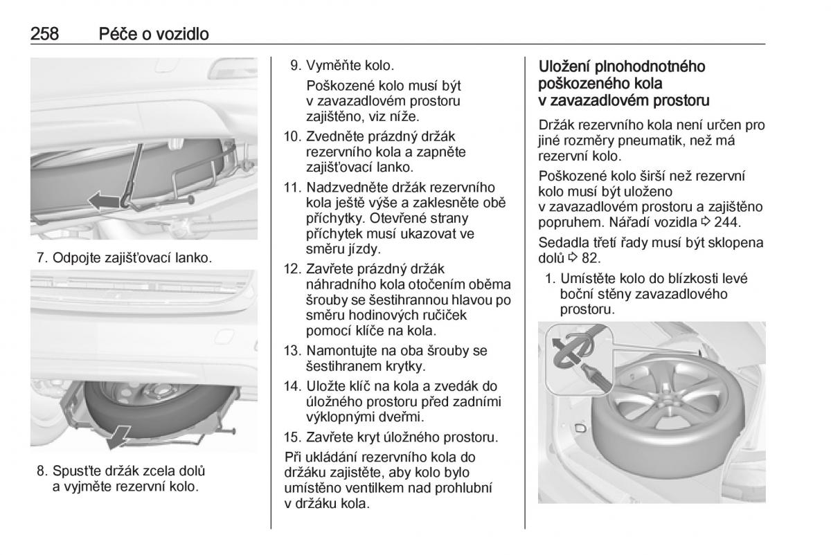 Opel Zafira C FL navod k obsludze / page 260