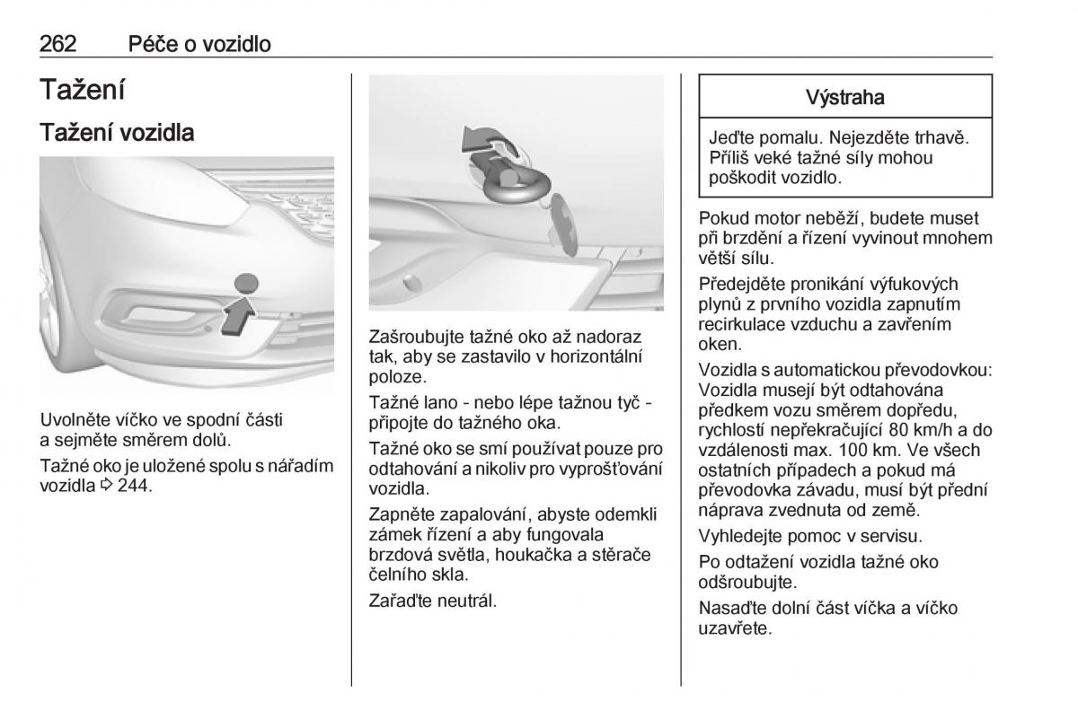 Opel Zafira C FL navod k obsludze / page 264