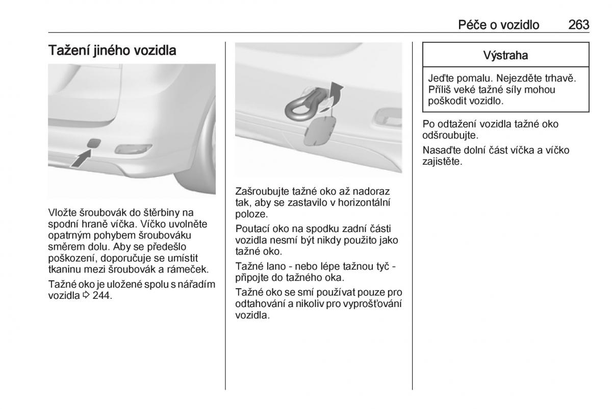 Opel Zafira C FL navod k obsludze / page 265
