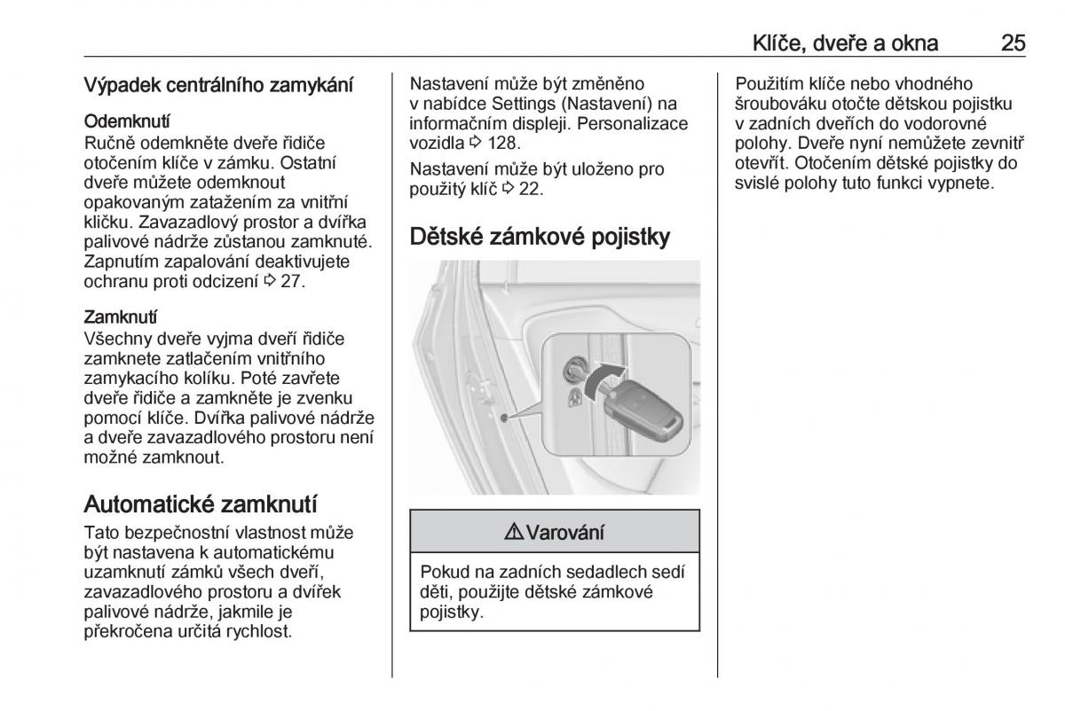 Opel Zafira C FL navod k obsludze / page 27