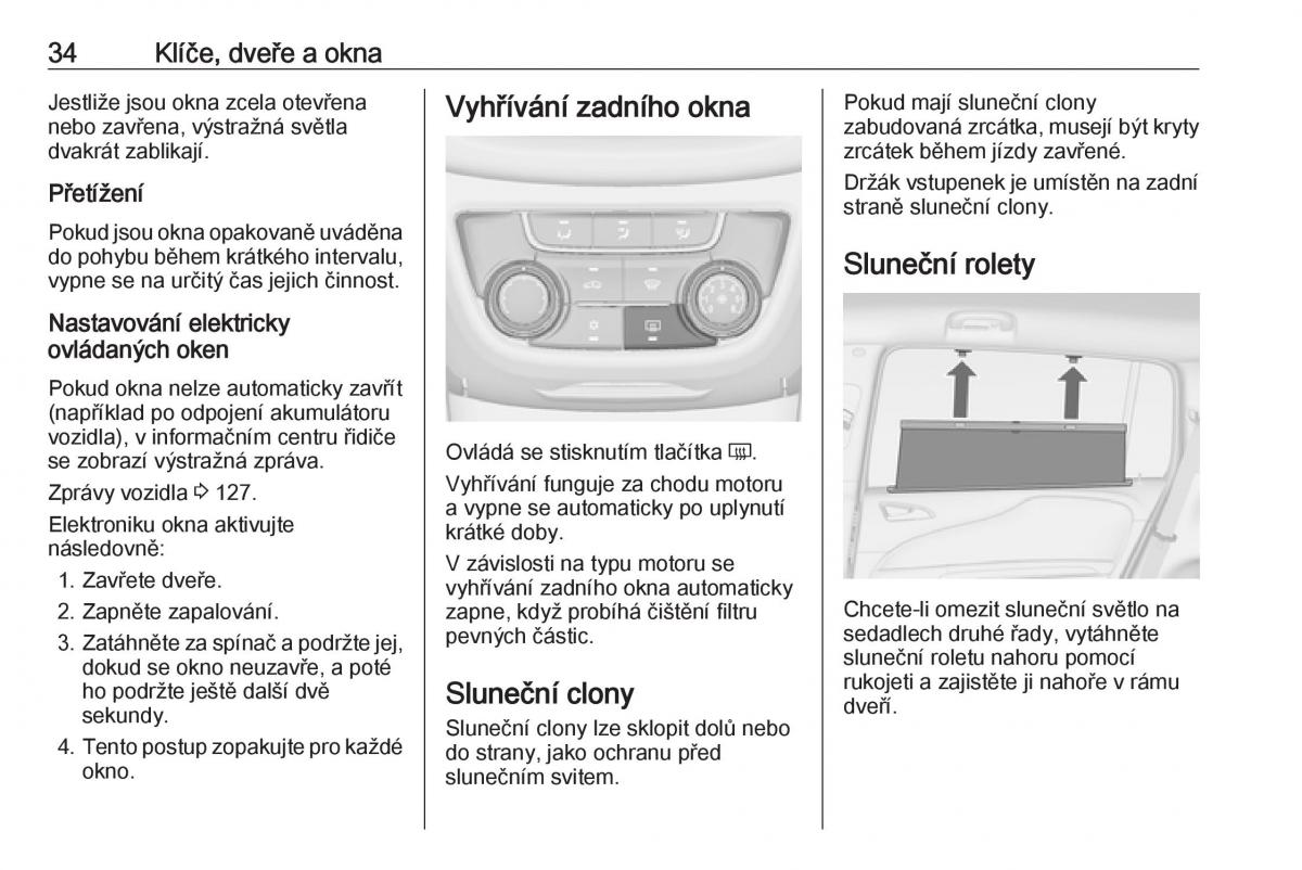 Opel Zafira C FL navod k obsludze / page 36